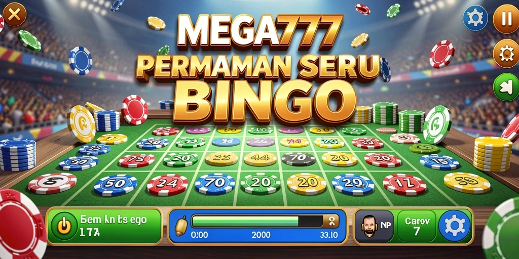 Tampilan gameplay menarik dalam permainan Bingo MEGA777.