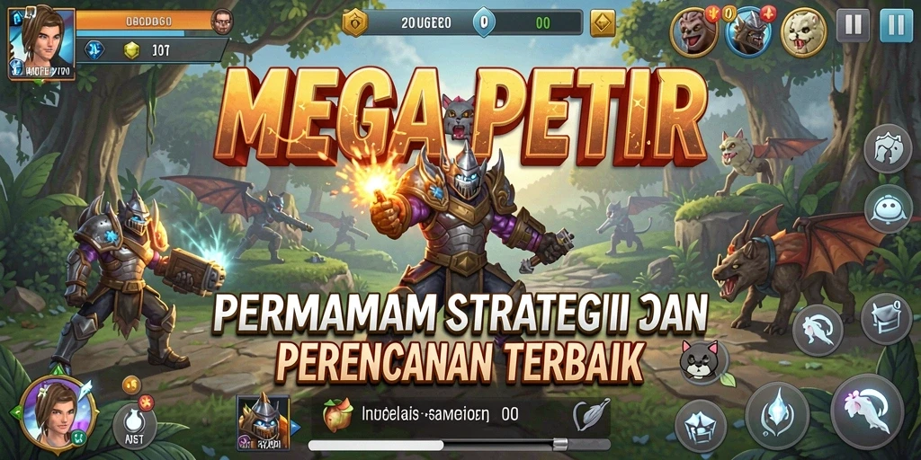 Tampilan gameplay seru di MEGAPETIR yang menampilkan strategi dan kolaborasi.