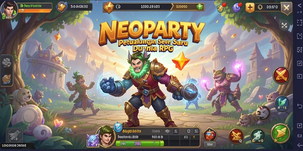 Tampilan gameplay <strong>NEOPARTY</strong> yang menarik dan penuh tantangan.