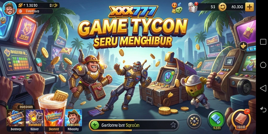 Tampilan gameplay XXX777 dengan elemen Tycoon yang menarik.