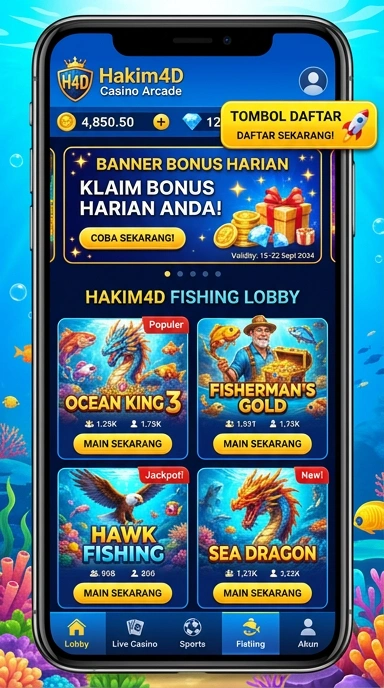 Proses unduh aplikasi yang cepat di hakim4d.